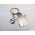 VW angel keychain + Drive Safe