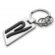 VOLKSWAGEN VW R keychain silver metal Golf Touareg Tiguan 5H6087010