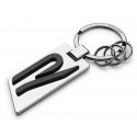 VOLKSWAGEN VW R keychain silver metal Golf Touareg Tiguan 5H6087010