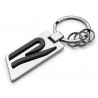 VOLKSWAGEN VW R keychain silver metal Golf Touareg Tiguan 5H6087010