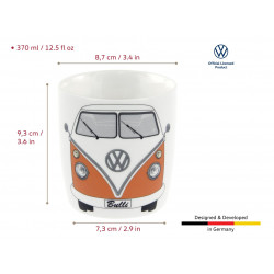 VOLKSWAGEN VW T2 Bus Caffee Mug  370ml IN GIFT BOX  orange