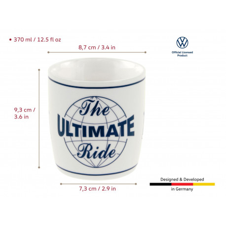 VOLKSWAGEN VW Bus Caffee Mug ULTIMATE RIDE BUTA04 370ml IN GIFT BOX