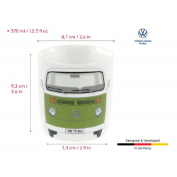 VOLKSWAGEN VW T2 Bus Caffee Mug  T2TA03 370ml IN GIFT BOX  green