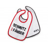 VOLKSWAGEN VW Baby Bib GTI "Mudflap" Set of 2 1H1084411 NEW