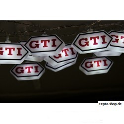 VOLKSWAGEN VW GTI Lichterkette 3m, 20 x LED, Sechseck/weiss