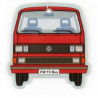 VOLKSWAGEN VW T3 Bus AIR freshener - red / Fresh 2 pieces "Vanilla"
