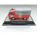 VOLKSWAGEN VW T2a Flatbed Firemen red with gray tarp 1:43