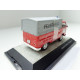 VW T2a Flatbed Firemen red with gray tarp 1:43