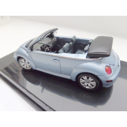 VW New Beetle Cabrio open speed blue metallic 1:43