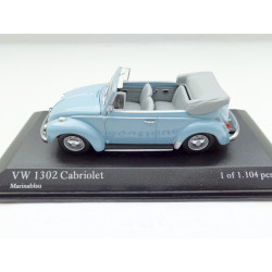 VW Beetle 1302 Convertible blue 1:43 from Minichamps