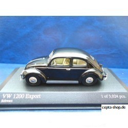 VW Beetle 1200 Pretzel Export 1951 black 1:43