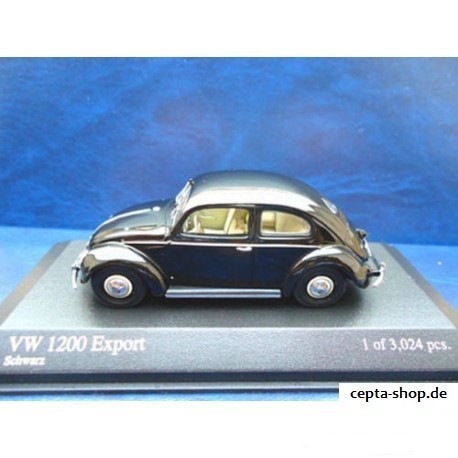 VW Käfer 1200 Brezel Export 1951 schwarz 1:43