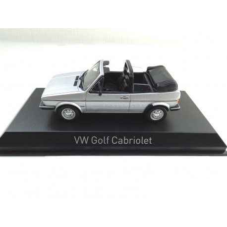 VOLKSWAGEN VW Golf 1 Cabrio Modellauto von NOREV in 1:43  silber 840073   NEU