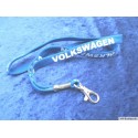 VW "VOLKSWAGEN" Keychain Blue