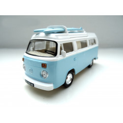 VOLKSWAGEN VW Bus T2 b Camper from NOREV in 1:43 ++ blue +++ 841100