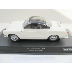 VOLKSWAGEN VW Karman Coupe in 1:18  Minichamps + 1970 white-black 155054021