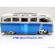 VW T1 Bus Faltdach Chromfelgen Lowrider blau 1:24