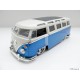 VW T1 Bus sun roof chrome wheels Lowrider blue 1:24