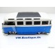 VW T1 Bus sun roof chrome wheels Lowrider blue 1:24