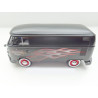 VOLKSWAGEN VW T1 Bus Transporter black flames Motormax 1:24 79567 NEW