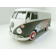 VOLKSWAGEN VW T1 Bus Transporter black white flames Motormax 1:24 79566 NEW