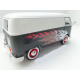 VOLKSWAGEN VW T1 Bus Transporter black white flames Motormax 1:24 79566 NEW
