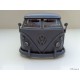 VW T1 Bus Samba sun roof chrome wheels Lowrider flames gray matt 1:24
