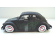 VOLKSWAGEN VW Beetle by JADA in 1:24 mat black, whitewall tires, flames 91697