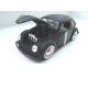 VOLKSWAGEN VW Beetle by JADA in 1:24 mat black, whitewall tires, flames 91697