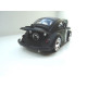 VOLKSWAGEN VW Beetle by JADA in 1:24 mat black, whitewall tires, flames 91697