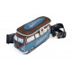 VOLKSWAGEN VW T1 BUS 3D NEOPRENE WAIST BAG - petrol/brown T2 T3 T4 T5 T6