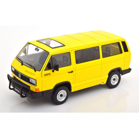 VOLKSWAGEN VW T3 b Bus Syncro MODELCAR 1:18 KK Scale KKDC180961 YELLOW NEW