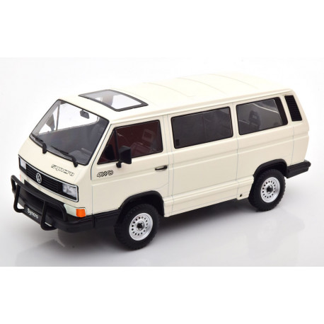 VOLKSWAGEN VW T3 b Bus Syncro Modellauto 1:18 KK Scale KKDC180962 weiss NEU