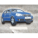 VOLKSWAGEN VW Pin Polo 4 9N3 Front rechts blau, sehr selten !!