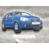 VOLKSWAGEN VW Pin Polo 4 9N3 front right blue, very rare !!!