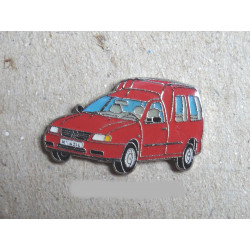 VOLKSWAGEN VW Pin Polo Caddy red, very rare !!!