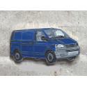 VOLKSWAGEN VW Pin T5 Transporter front blue, very rare !!!