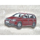 VOLKSWAGEN VW Pin Touran front red, very rare !!!
