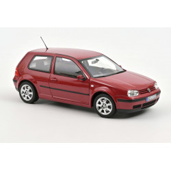 VOLKSWAGEN VW Golf 4 model car from NOREV in 1:18 red metallic NEW 188573
