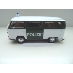 VOLKSWAGEN VW T2 Bus Police 1:24 Welly New 22472GP-W