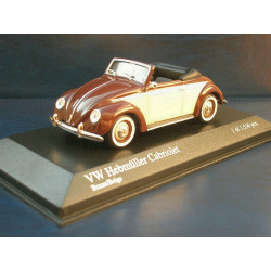 VW Beetle Convertible Hebmüller 1949 Brown-beige 1:43