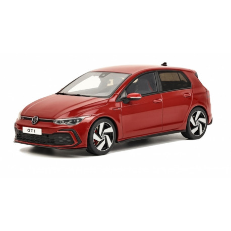 VOLKSWAGEN VW Golf 8 GTI model car from OTTO in 1:18 red metallic NEW OT405