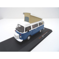 VOLKSWAGEN VW T2 b Camper from IXO blue in 1:43 CLC502N.22