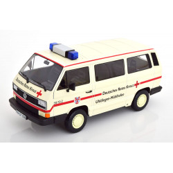 VOLKSWAGEN VW T3 b Bus Syncro Ambulance DRK model car 1:18 KK Scale KKDC180968