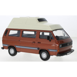 VOLKSWAGEN VW T3 Bus Camper model car Motormax 1:24 braun 79594 NEW