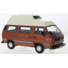 VOLKSWAGEN VW T3 Bus Camper Modellauto Motormax 1:24 braun 79594 NEU