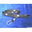 VOLKSWAGEN VW lanyard with carabiner black ORIGINAL
