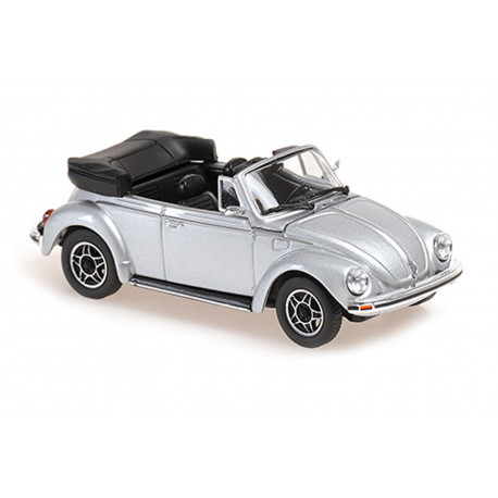 VOLKSWAGEN VW Käfer 1303 Cabrio Modellauto Maxi-/Minichamps 1:43 silber 940055130
