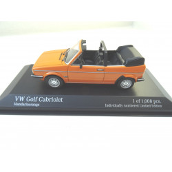 VOLKSWAGEN VW Golf 1 Convertible from Minichamps in 1:43  orange NEW 400055131