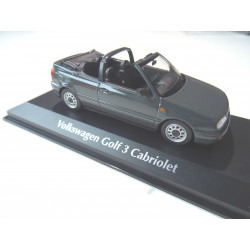 VOLKSWAGEN VW Golf 3 Cabrio model car Maxichamps 1:43 grey 940055531